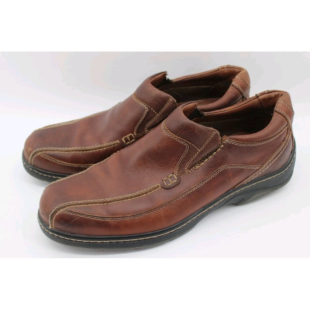 Johnston & Murphy XC4 System Waterproof Sheep Skin Brown Leather Shoes 11.5